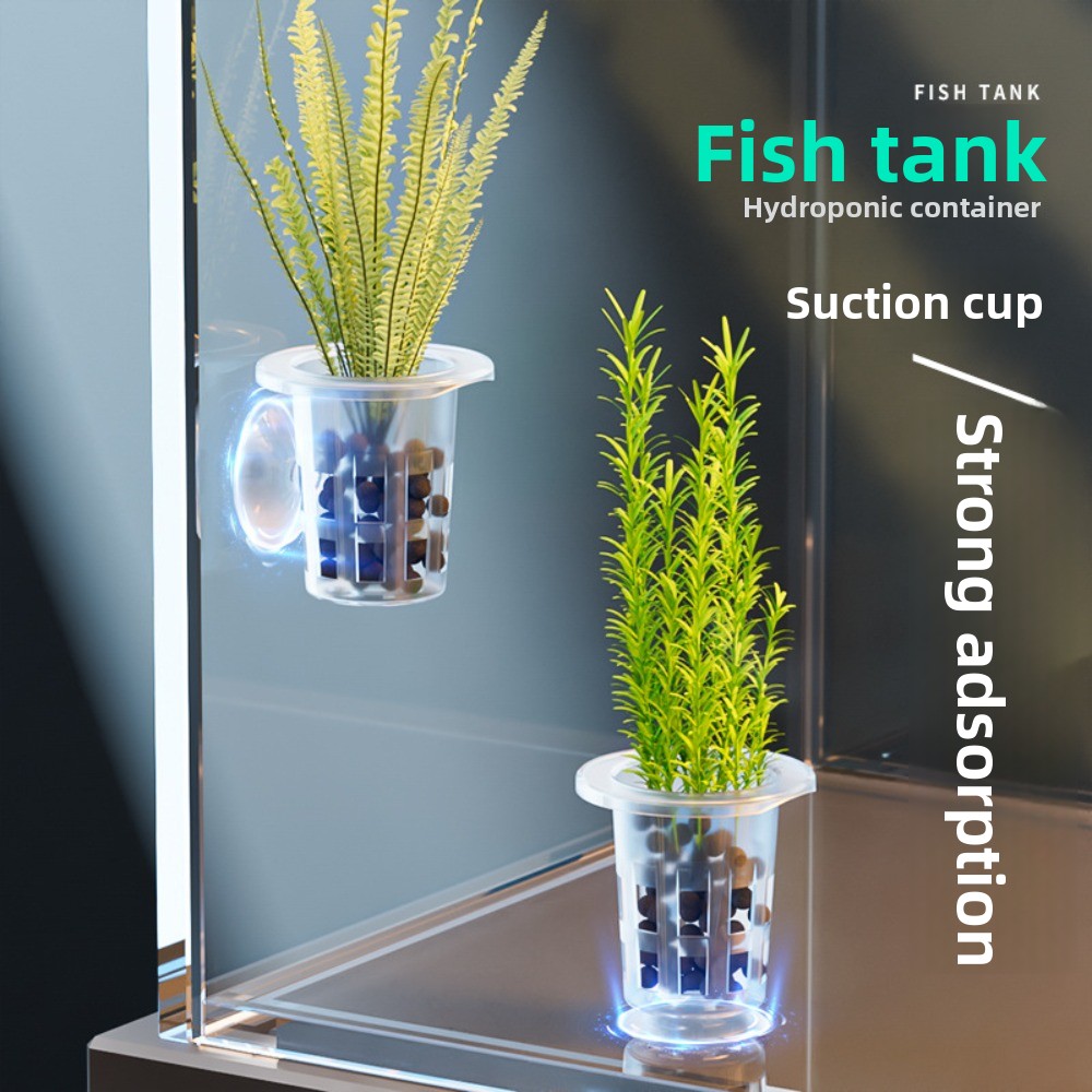Plant Aquarium Pot - 10 шт. прозрачных пластиковых гидропонных горшков