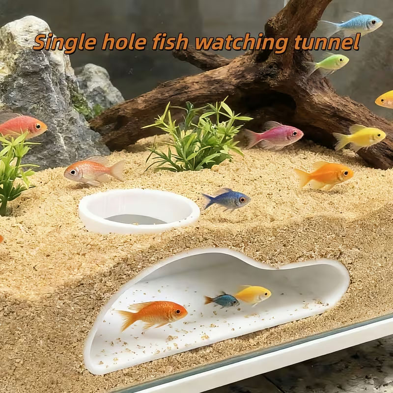 Aquarium Plants Live - Туннель-укрытие для рыбок Apcarium | Натуральный