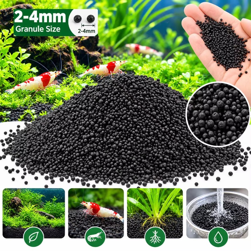 Aquarium Plant Substrate - Черный субстрат для аквариума, почва для