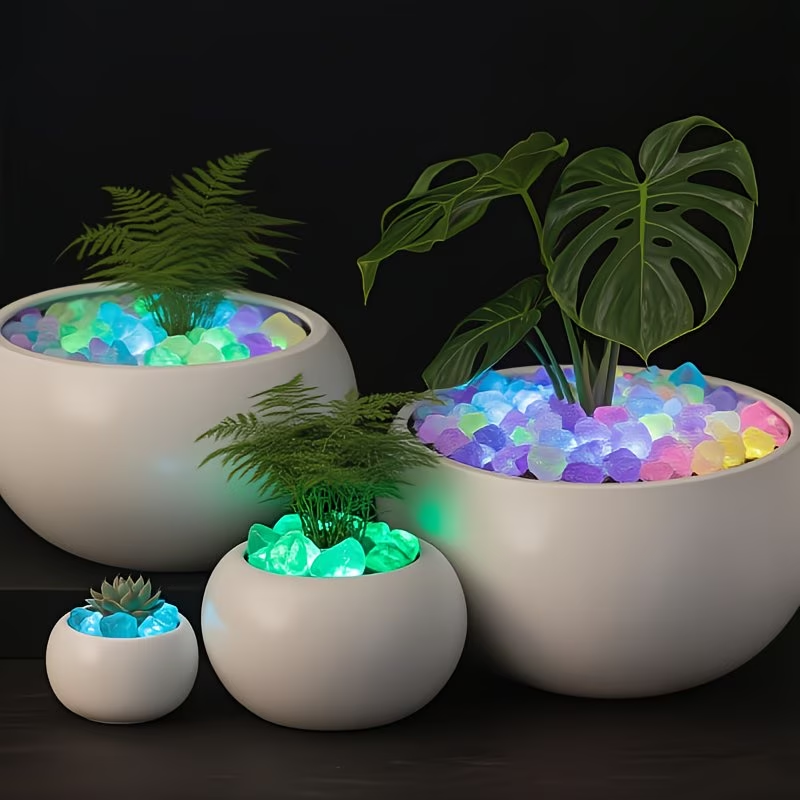 Набор светящихся камешков, 300 – обзор и цена Plant Aquarium Pot