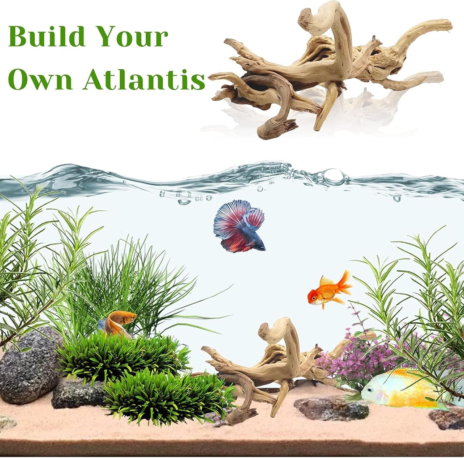1 шт. 20-25 см натуральная кор – обзор и цена Aquarium Driftwood