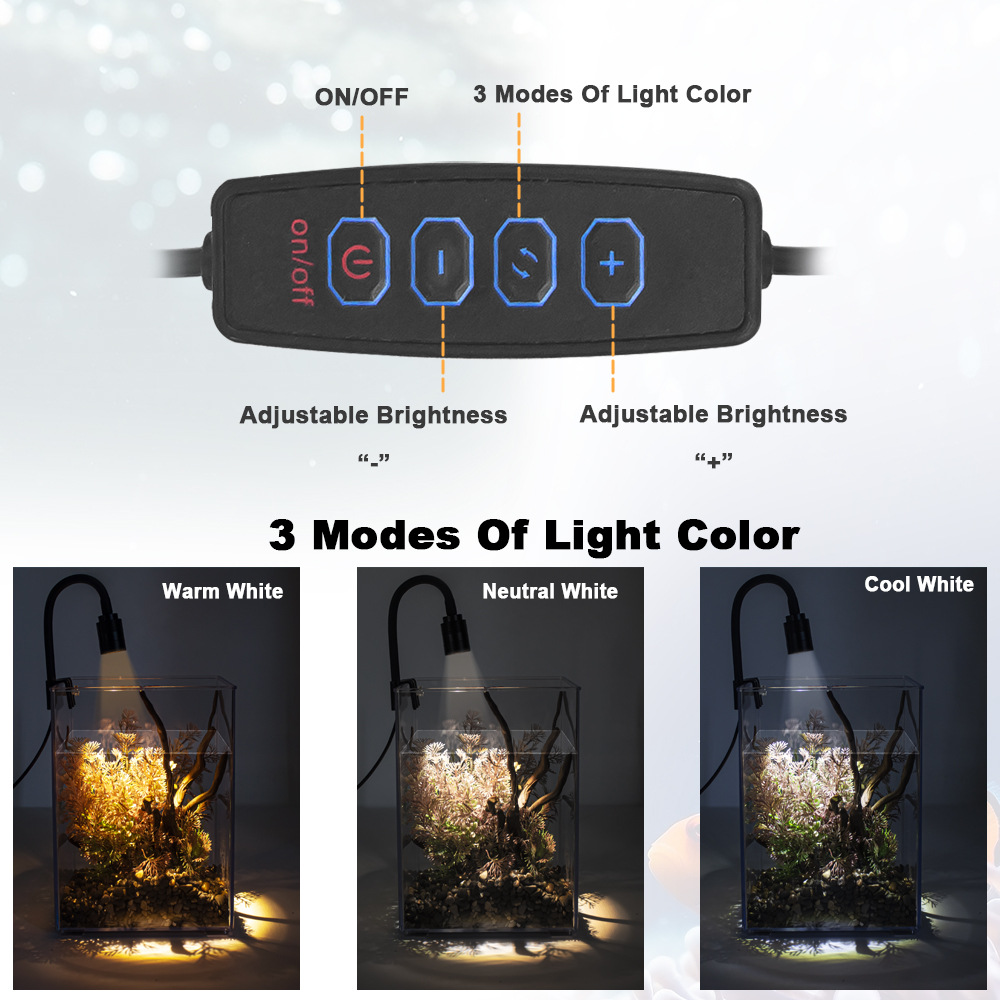 Светодиодный светильник-прищеп – обзор и цена Aquarium Plant Light